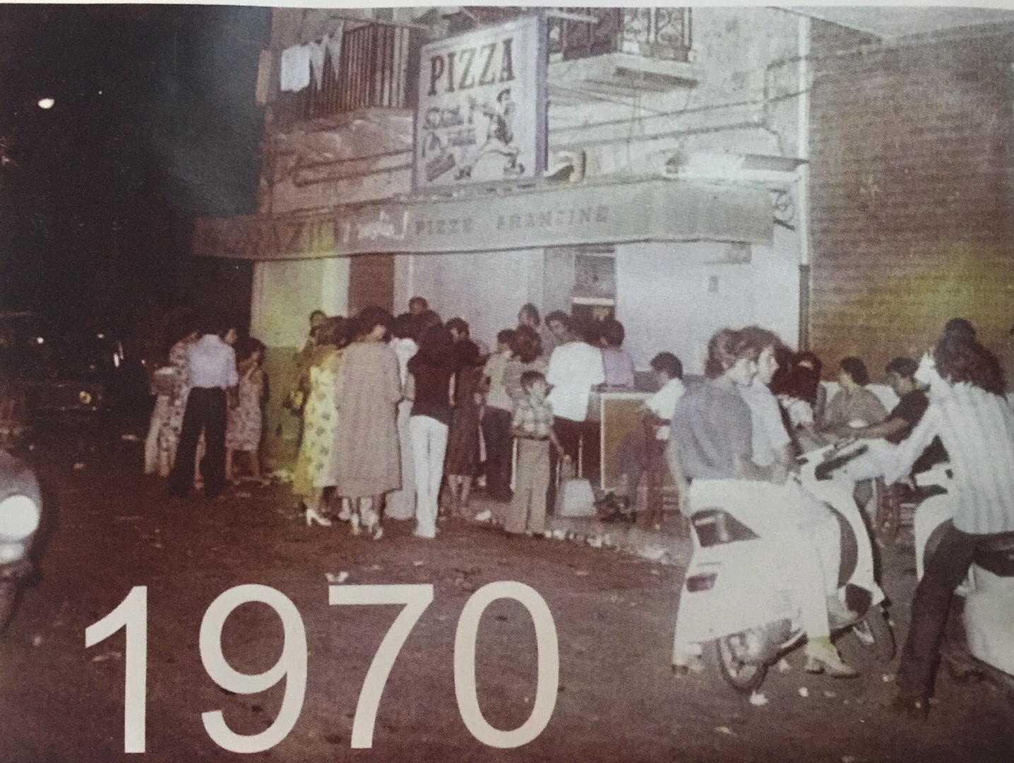 Il locale nel 1970
